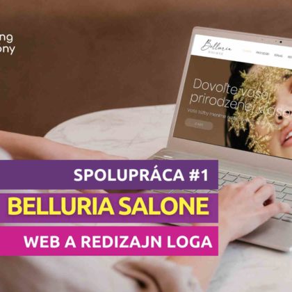 Spolupráca #1: Nová webová stránka a redizajn loga pre Belluria SALONE